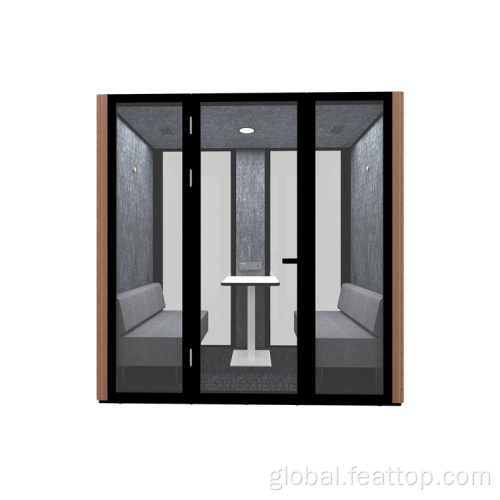 Phone Booth With Loveseat Sofa soundproof booth for office Working Pod With Sofa Factory